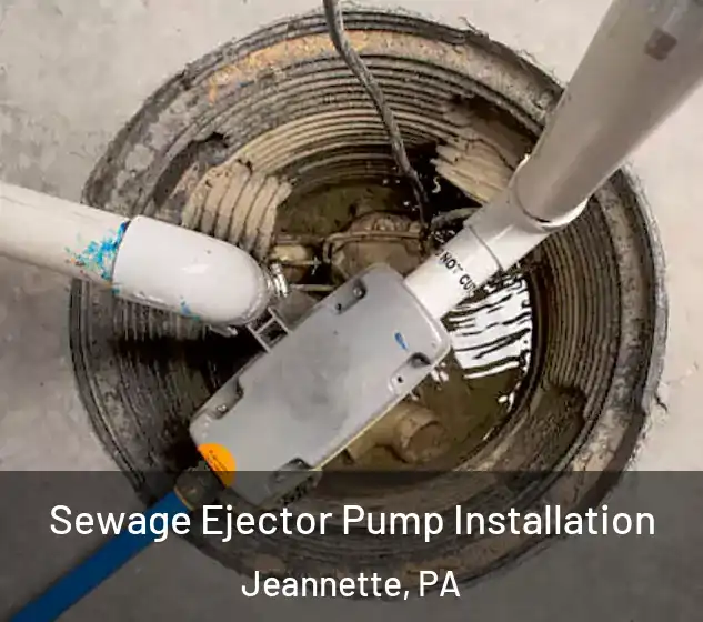  Sewage Ejector Pump Installation Jeannette, PA
